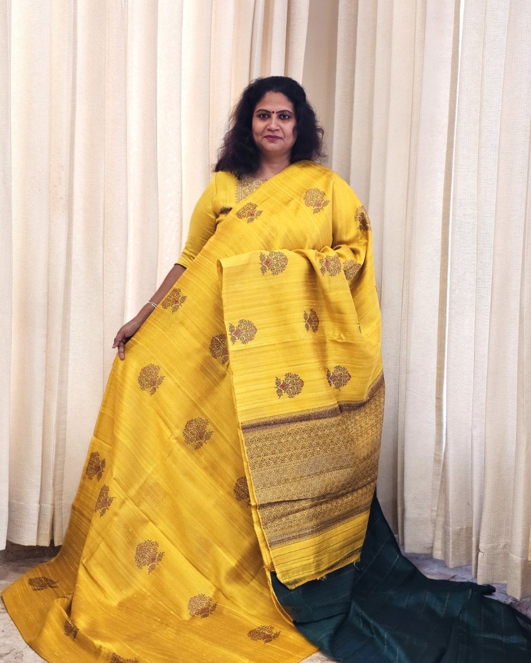 PURE DUPION RAW SILK